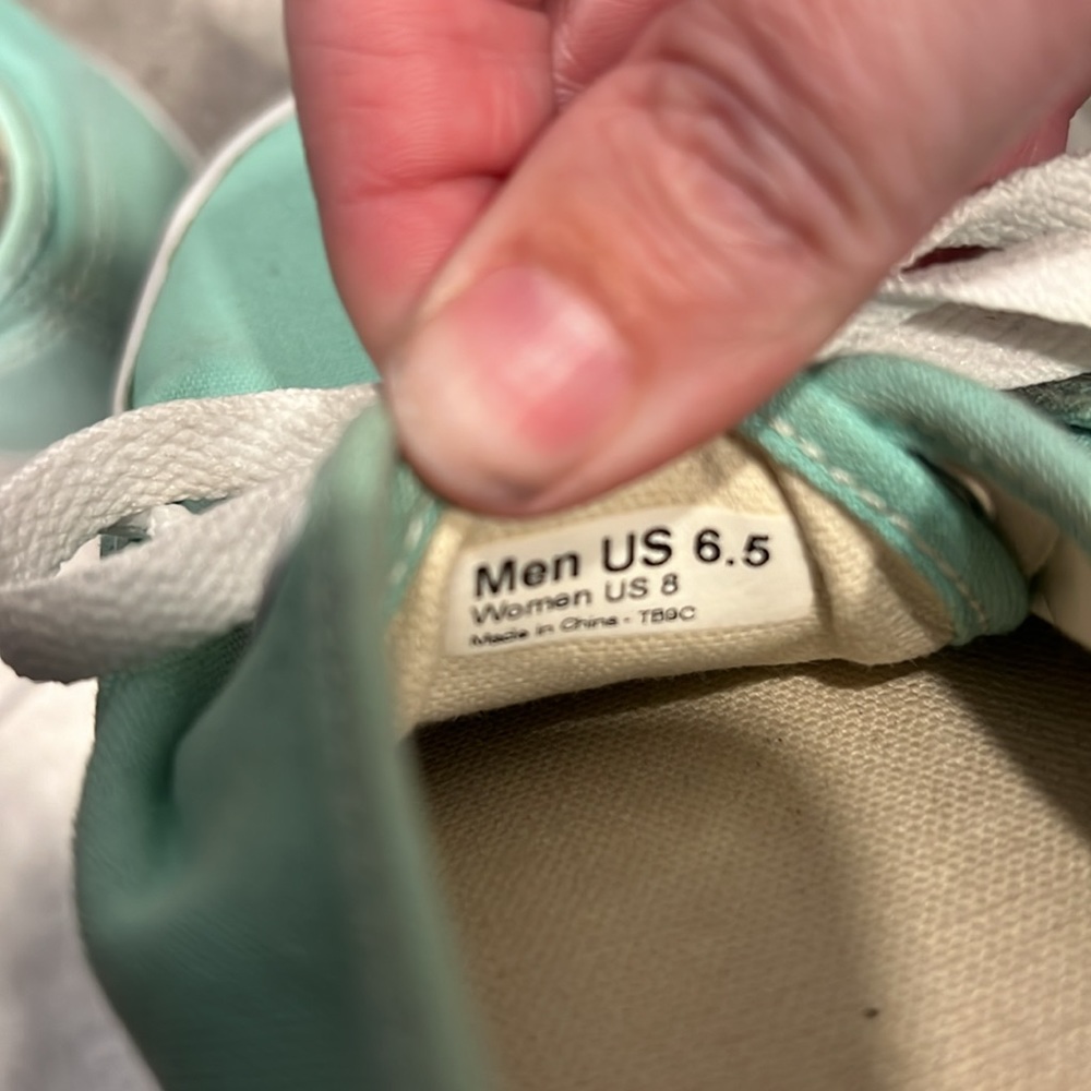 Vans Mint Green Sneakers - Women's 8 - Picture 8 of 9